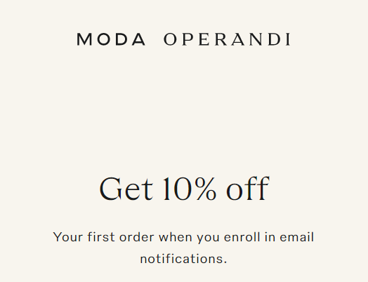 Moda Operandi  Kuponer